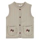 Wholesale - Civil Baby - Beige - Baby-Waistcoat-68-74-80-86 Month (1-1-1-1) 4