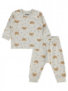 Wholesale - Civil Baby - Beige Marl - Baby-Set-68-74-80-86 Month (1-1-1-1) 4