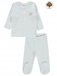 Wholesale - Civil Baby - White - Baby-Pajamas Set-50 Month (1) 1