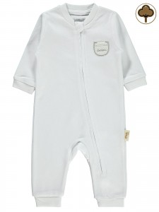 Wholesale - Civil Baby - White - Baby-Overalls-50 Month (1) 1