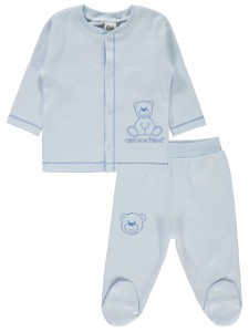 Wholesale - Civil Baby - Blue - -Pajama Set-62-68 Month (1-1) 2 Pieces