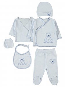 Wholesale - Civil Baby - Blue - -Snapsuit Sets-50 Month (Of 4) 4 Pieces