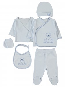 Wholesale - Civil Baby - Blue - -Snapsuit Sets-50 Month (Of 4) 4 Pieces