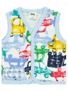 Wholesale - Civil Baby - Blue - -Vest-56-62-68-74 (1-1-1-1) 4 Pieces