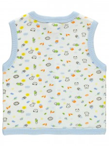 Wholesale - Civil Baby - Blue - -Vest-56-62-68-74 (1-1-1-1) 4 Pieces