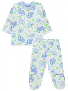 Wholesale - Civil Baby - Blue - Baby-Pajamas Set-56-62-68 Month(1-1-1) 3