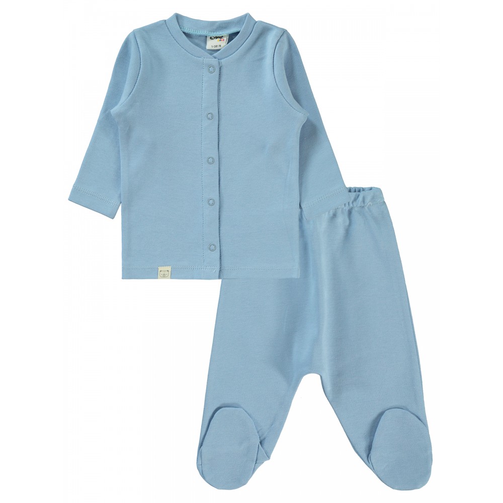 Wholesale - Civil Baby - Blue - Baby-Pajamas Set-56-62-68 Month(1-1-1) 3