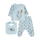 Wholesale - Civil Baby - Blue - Baby-Snapsuit Sets-50 Month (Of 4) 4