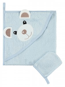 Wholesale - Civil Baby - Blue - Baby-Towel-S Size (Of 2) 2