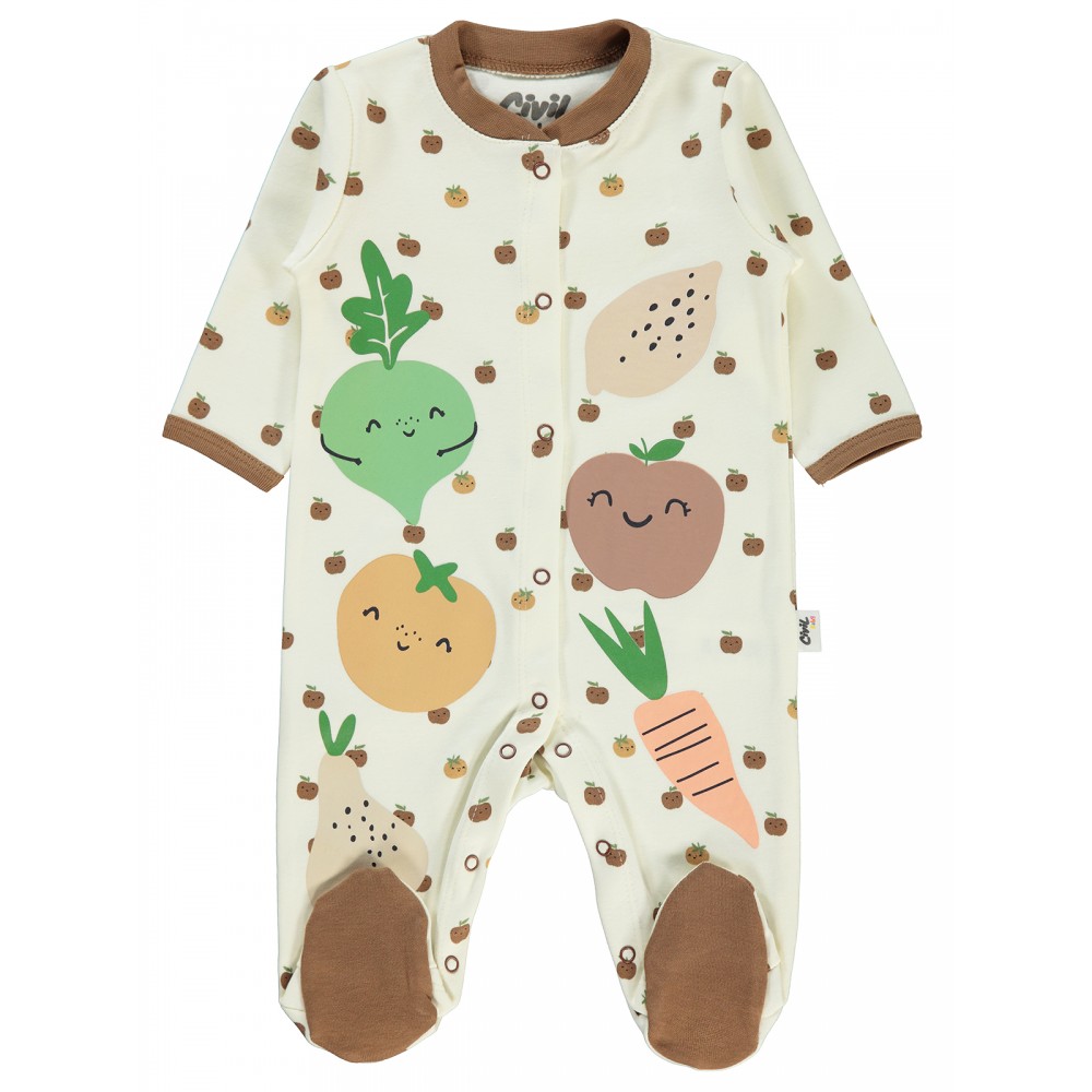 Wholesale - Civil Baby - Brown - Baby-Overalls-56-62-68 Month(1-1-1) 3