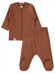 Wholesale - Civil Baby - Brown - Baby-Pajamas Set-56-62-68 Month(1-1-1) 3