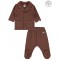 Wholesale - Civil Baby - Brown - Baby-Pajamas Set-56-62-68-74 (1-1-1-1) 4 Pieces