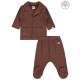 Wholesale - Civil Baby - Brown - Baby-Pajamas Set-56-62-68-74 (1-1-1-1) 4 Pieces