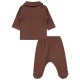 Wholesale - Civil Baby - Brown - Baby-Pajamas Set-56-62-68-74 (1-1-1-1) 4 Pieces