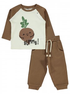 Wholesale - Civil Baby - Brown - Baby-Set-68-74-80-86 Size (1-1-2-2) 6