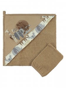 Wholesale - Civil Baby - Brown - Baby-Towel-S Size (Of 2) 2