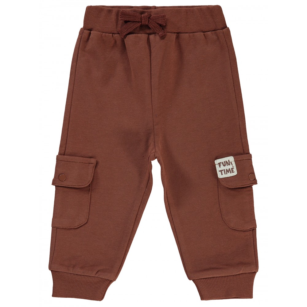 Wholesale - Civil Baby - Brown - Baby-Track Pants-68-74-80-86 Size (1-1-2-2) 6