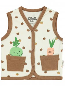 Wholesale - Civil Baby - Brown - Baby-Waistcoat-68-74-80-86 Month (1-1-1-1) 4