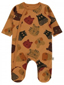 Wholesale - Civil Baby - Copper - Baby-Overalls-56-62-68 Month(1-1-1) 3 Pieces