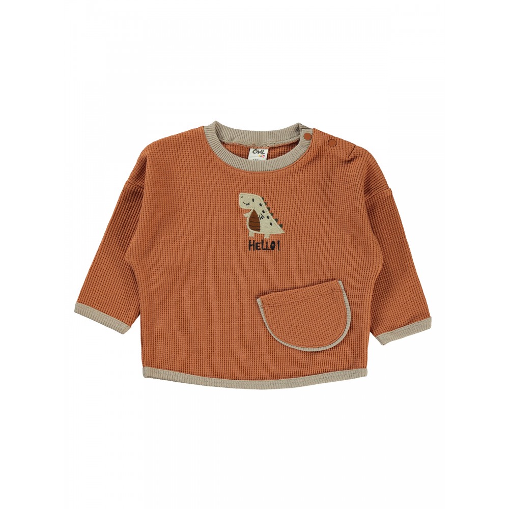 Wholesale - Civil Baby - Copper - Baby-Sweatshirt-68-74-80-86 Size (1-1-2-2) 6