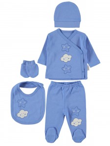 Wholesale - Civil Baby - Dark Blue - Baby-Snapsuit Sets-50 Month (Of 4) 4