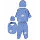 Wholesale - Civil Baby - Dark Blue - Baby-Snapsuit Sets-50 Month (Of 4) 4