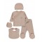 Wholesale - Civil Baby - Dark Powder - Baby-Snapsuit Sets-50 Month (Of 4) 4 Pieces