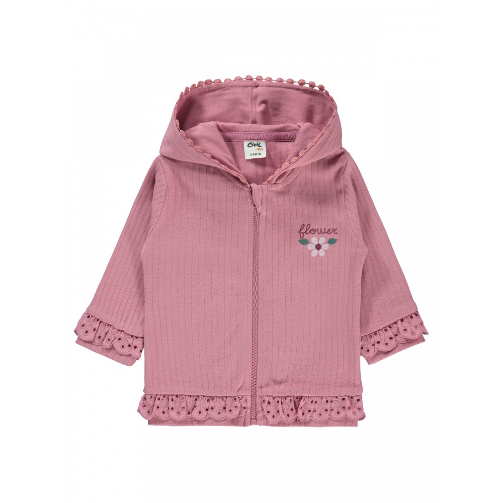 Wholesale - Civil Baby - Dusty Rose - Baby-Cardigan-68-74-80-86 Month (1-1-1-1) 4