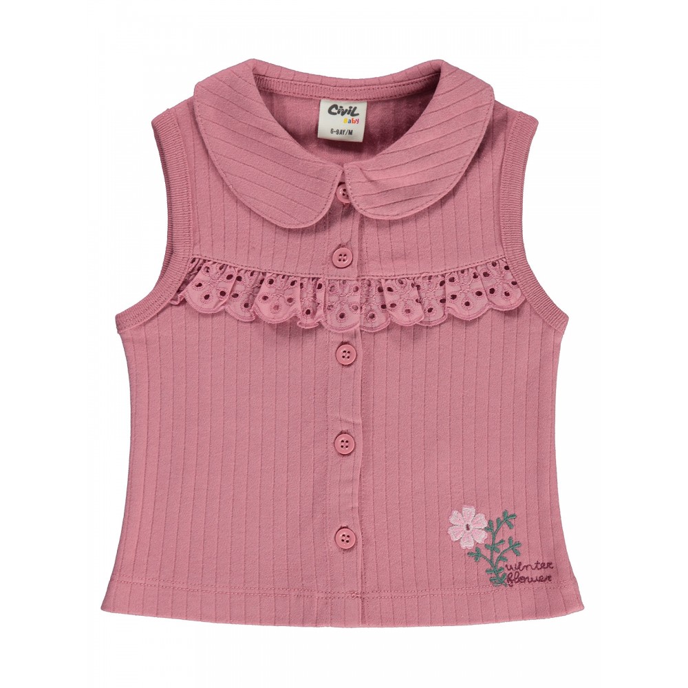 Wholesale - Civil Baby - Dusty Rose - Baby-Waistcoat-68-74-80-86 Month (1-1-1-1) 4