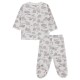 Wholesale - Civil Baby - Ecru - -Pajama Set-56-62-68 Month(1-1-1) 3 Pieces