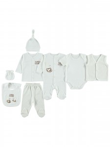 Wholesale - Civil Baby - Ecru - -Snapsuit Sets-50 Month (Of 2 ) 2 Pieces