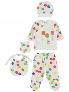 Wholesale - Civil Baby - Ecru - -Snapsuit Sets-56 Month ( Of 2 ) 2 Pieces