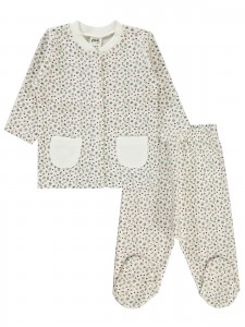 Wholesale - Civil Baby - Ecru - Baby-Pajamas Set-56-62-68 Month(1-1-1) 3