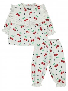 Wholesale - Civil Baby - Ecru - Baby-Pajamas Set-68-74-80-86 Month (1-1-1-1) 4