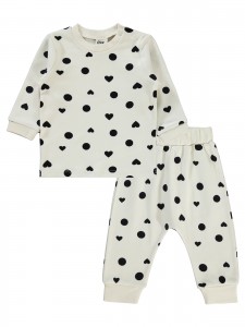 Wholesale - Civil Baby - Ecru - Baby-Set-68-74-80-86 Month (1-1-1-1) 4