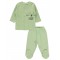 Wholesale - Civil Baby - Green - -Pajama Set-56-62-68 Month(1-1-1) 3 Pieces