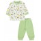 Wholesale - Civil Baby - Green - -Pajama Set-56-62-68-74 (1-1-1-1) 4 Pieces