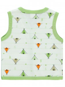 Wholesale - Civil Baby - Green - -Vest-56-62-68-74 (1-1-1-1) 4 Pieces