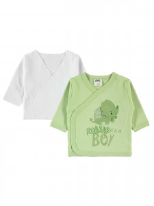 Wholesale - Civil Baby - Green - Baby-Mini Snapsuits-56 Month (4 Pieces) 4