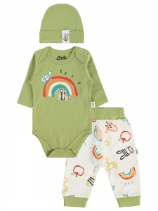 Wholesale - Civil Baby - Green - Baby-Set-62-68-74-80 Month ( 1-1-1-1) 4