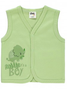 Wholesale - Civil Baby - Green - Baby-Waistcoat-56-62-68-74 (1-1-1-1) 4 Pieces