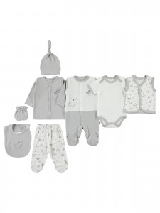 Wholesale - Civil Baby - Grey - Baby-Snapsuit Sets-50 Month (Of 2 ) 2 Pieces