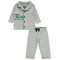 Wholesale - Civil Baby - Greymarl - -Pajama Set-68-74-80-86 Month (1-1-1-1) 4 Pieces