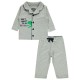 Wholesale - Civil Baby - Greymarl - -Pajama Set-68-74-80-86 Month (1-1-1-1) 4 Pieces