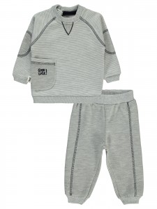 Wholesale - Civil Baby - Greymarl - Baby-Set-68-74-80-86 Month (1-1-1-1) 4 Pieces