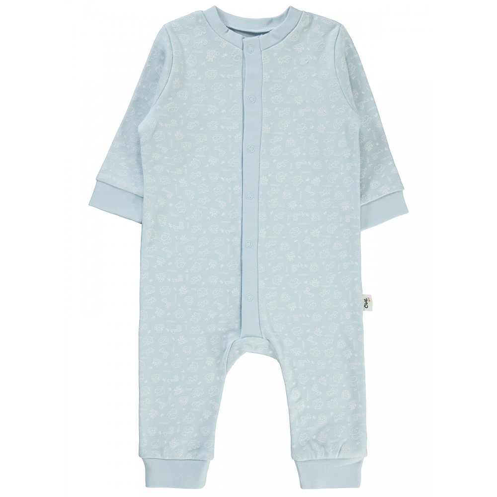 Wholesale - Civil Baby - Ice Blue - Baby-Overalls-68-74-80-86 Month (1-1-1-1) 4