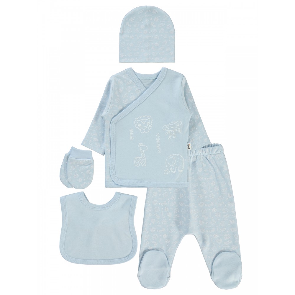 Wholesale - Civil Baby - Ice Blue - Baby-Snapsuit Sets-50 Month (Of 2 ) 2