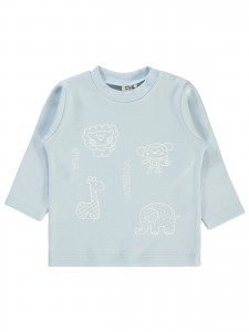 Wholesale - Civil Baby - Ice Blue - Baby-Sweatshirt-68-74-80-86 Month (1-1-1-1) 4