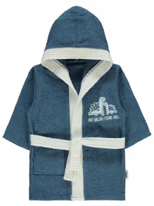 Wholesale - Civil Baby - Indigo - Baby-Bathrobe-S Size (Of 2) 2