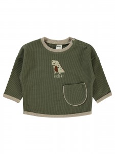 Wholesale - Civil Baby - Khaki - Baby-Sweatshirt-68-74-80-86 Size (1-1-2-2) 6